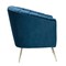 Manhattan Comfort Rosemont Accent Chair in Blue and Gold, PK2 2-AC056-BL - alternate 3